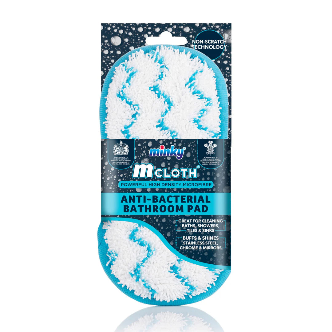 MINKY M CLOTH ANTI-BACTERIAL BATHROOM CLEANING PAD